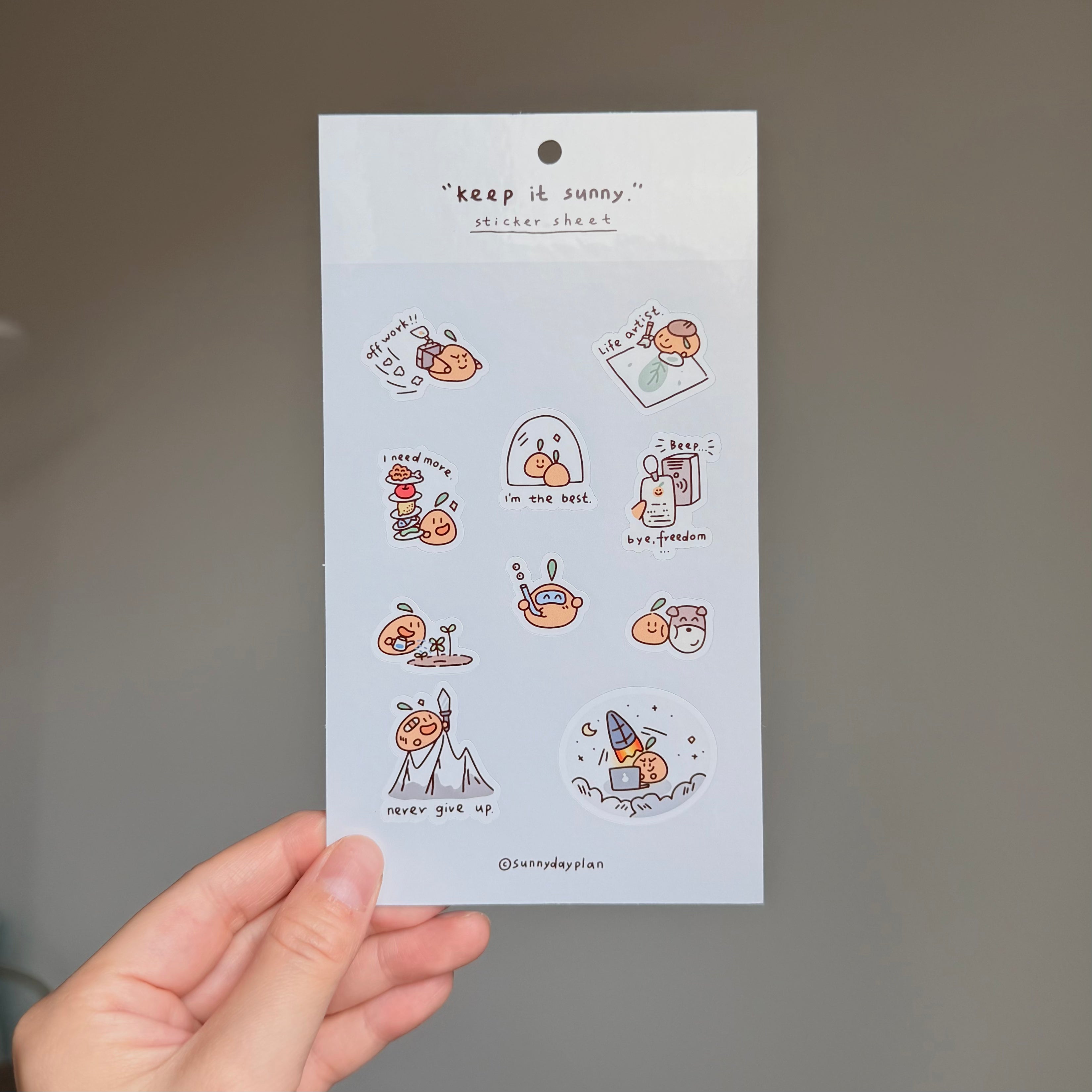 Orange Sticker Sheet