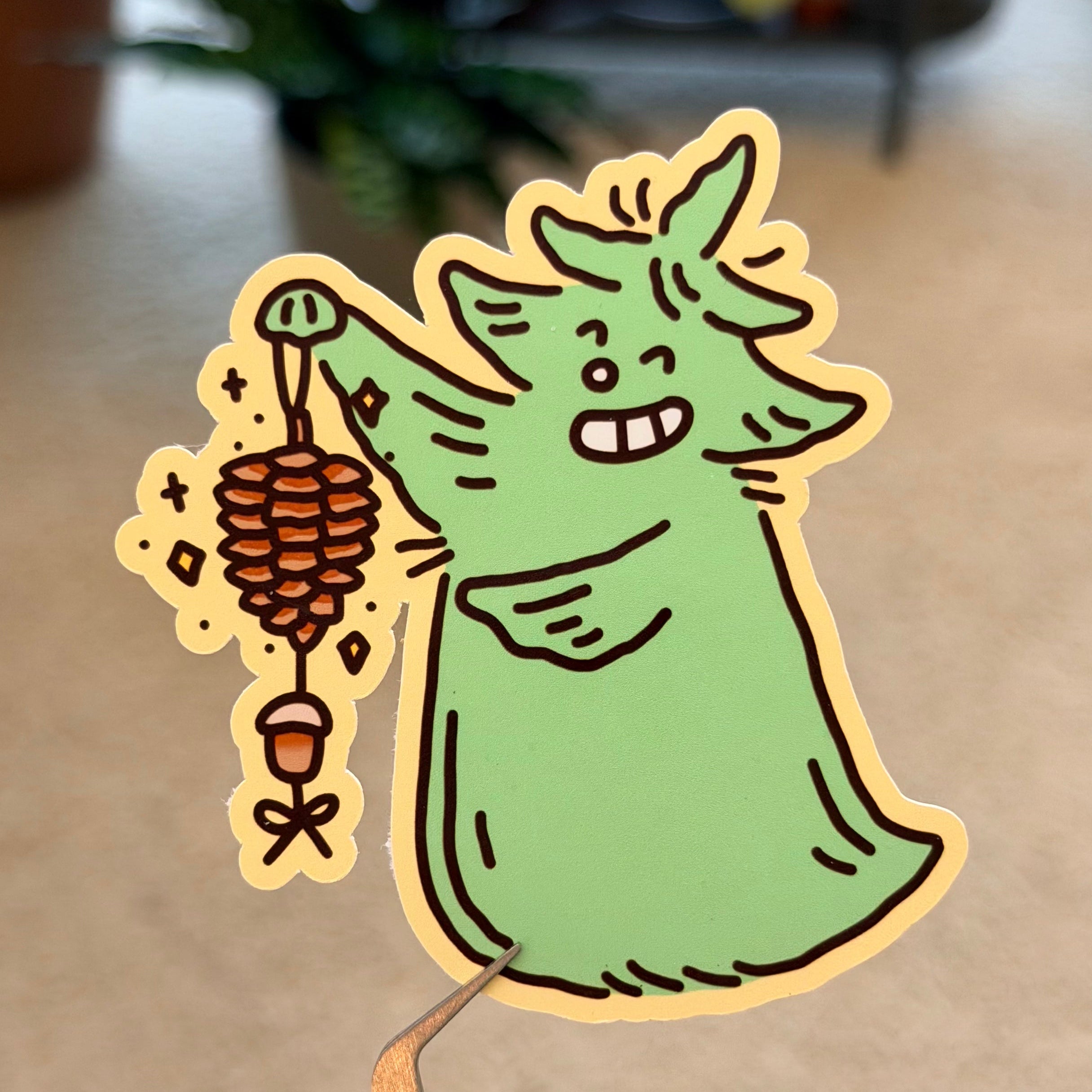Pinecone Sticker