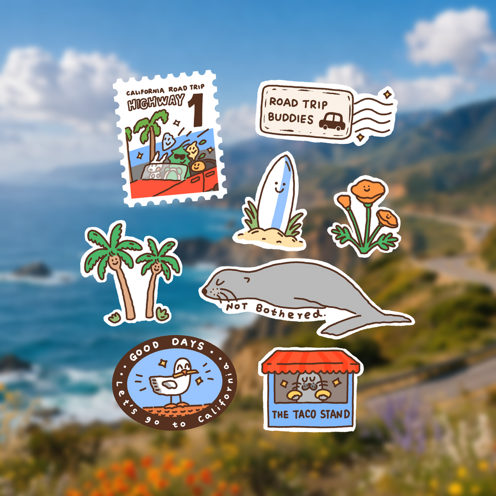 Road Trip Buddies Sticker Sheet