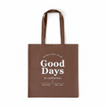 Good Days Brown Tote Bag