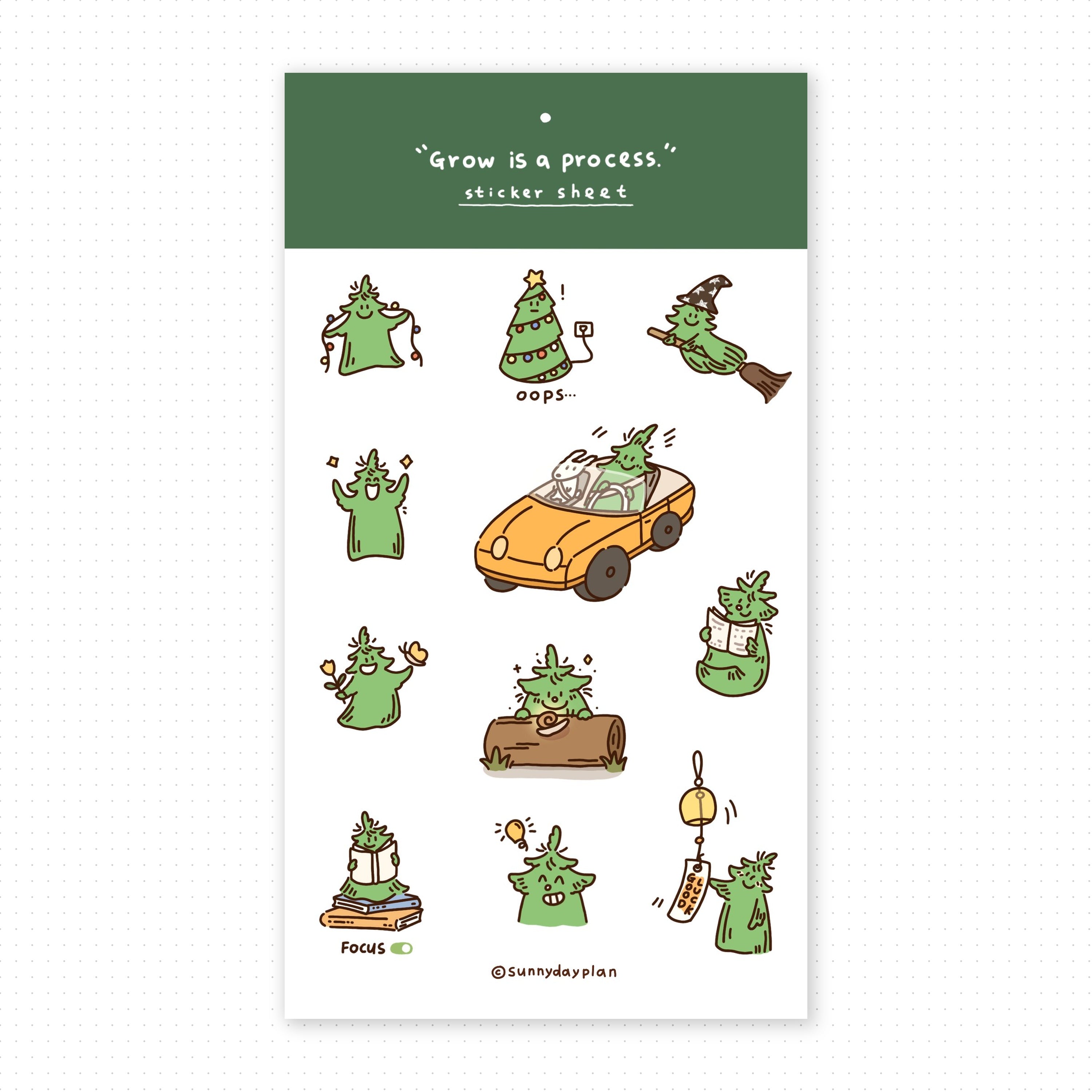 Pine Tree Sticker Sheet