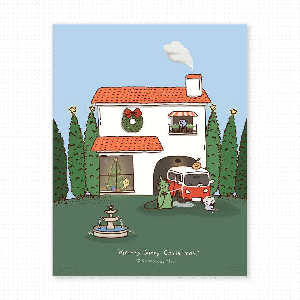 Sunny Christmas Print