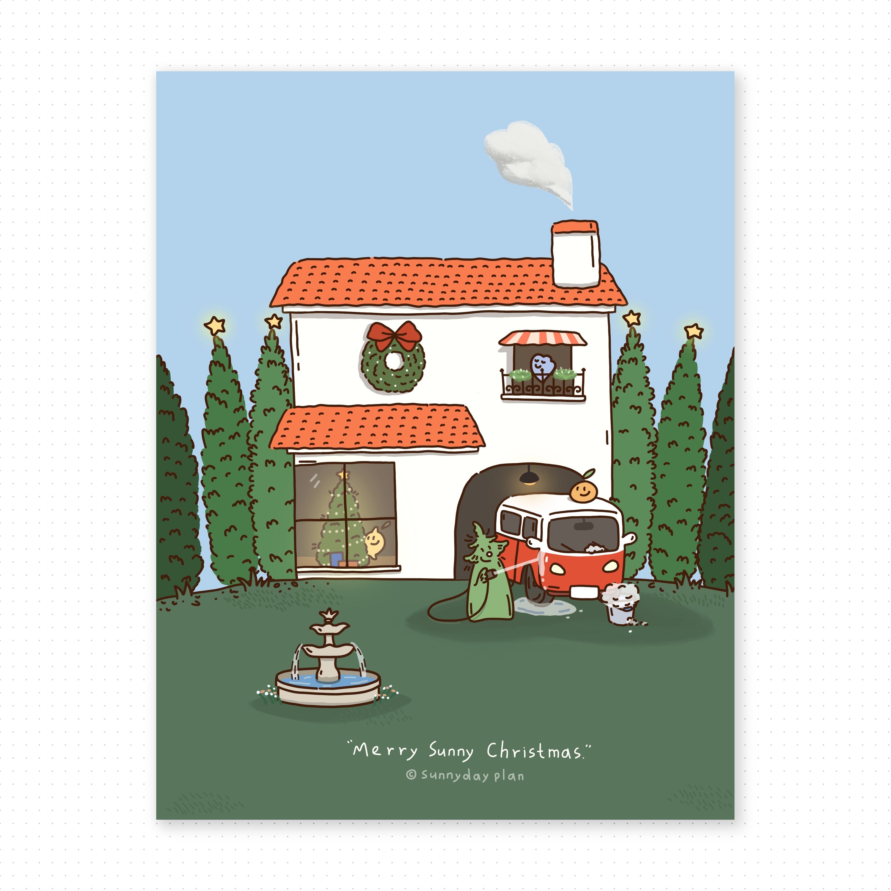 Sunny Christmas Print