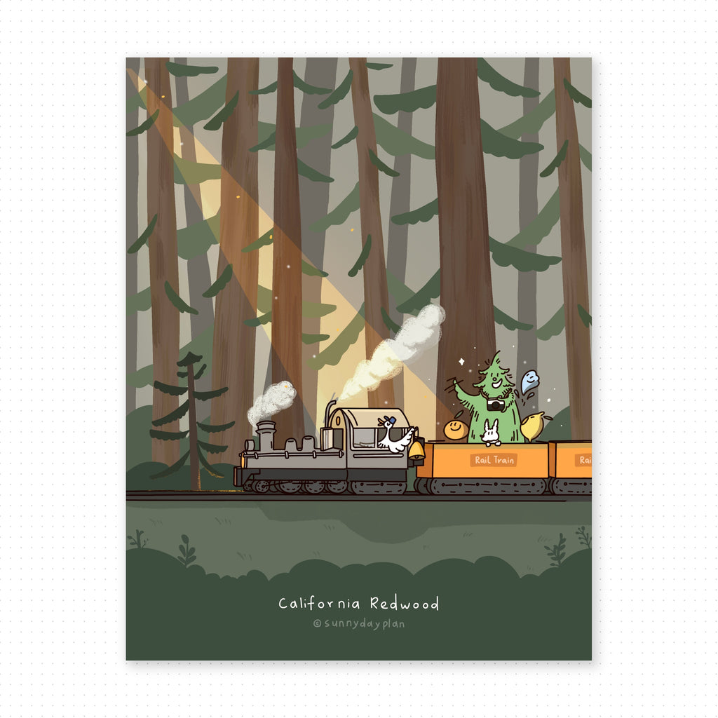 Redwood Rail Print